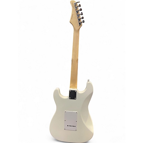 Used Schecter Guitar Research STRAT-STYLE White Solid Body Electric Guitar