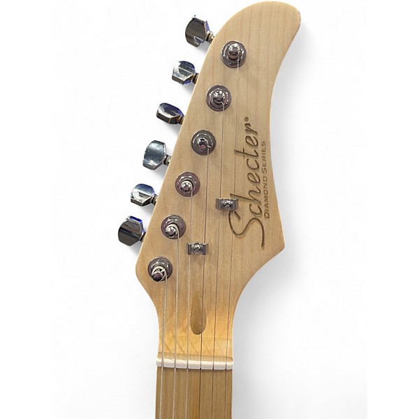 Used Schecter Guitar Research STRAT-STYLE White Solid Body Electric Guitar