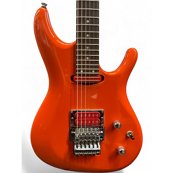 Used 2018 Ibanez JS2410 Joe Satriani Signature Muscle Car Orange Solid Body Electric Guitar