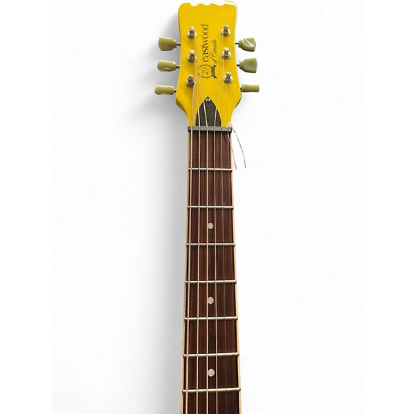 Used Eastwood Sidejack DLX Baritone Modena Yellow Solid Body Electric Guitar