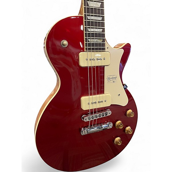 Used Heritage H150 Standard P90 Cherry Metallic Solid Body Electric Guitar