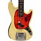 Vintage 1966 Fender Mustang Bass Olympic White Electric Bass Guitar