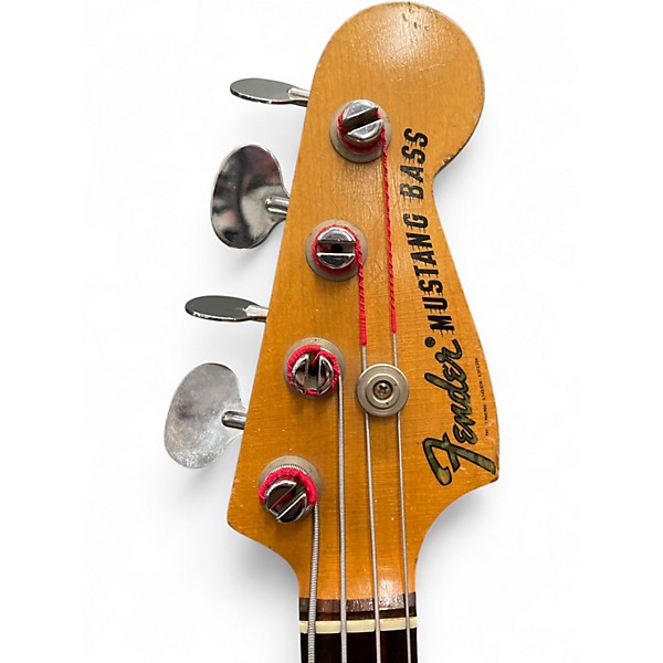 Vintage 1966 Fender Mustang Bass Olympic White Electric Bass Guitar