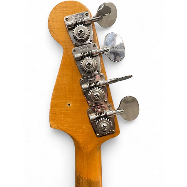 Vintage 1966 Fender Mustang Bass Olympic White Electric Bass Guitar