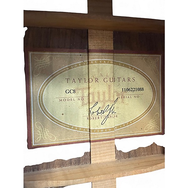 Used Taylor CG8 LRBaggs Natural Acoustic Electric Guitar