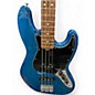 Used 2008 Fender Player Jazz Bass Blue Electric Bass Guitar