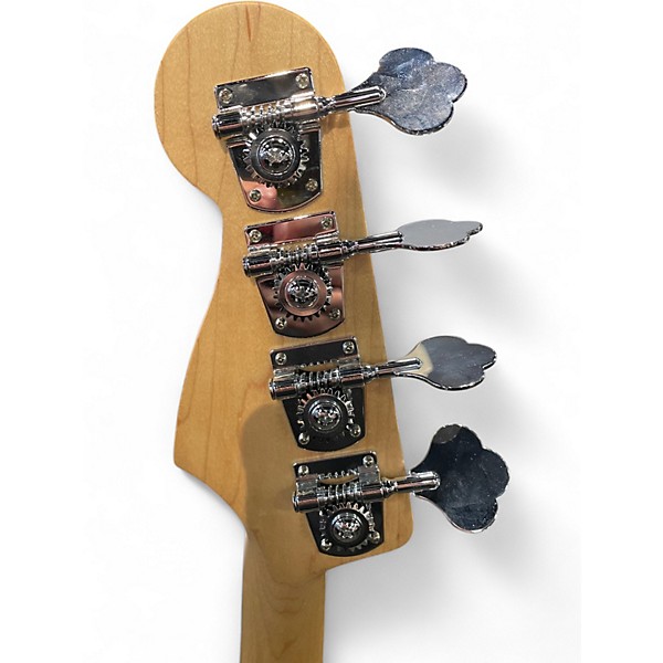 Used 2008 Fender Player Jazz Bass Blue Electric Bass Guitar