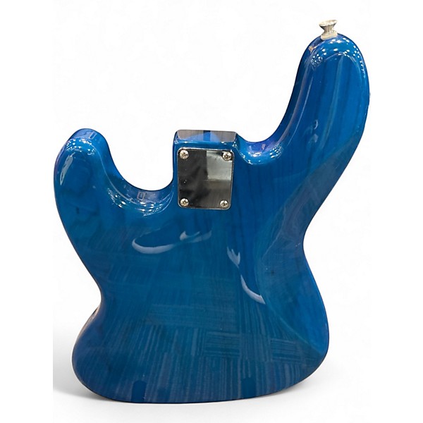 Used 2008 Fender Player Jazz Bass Blue Electric Bass Guitar