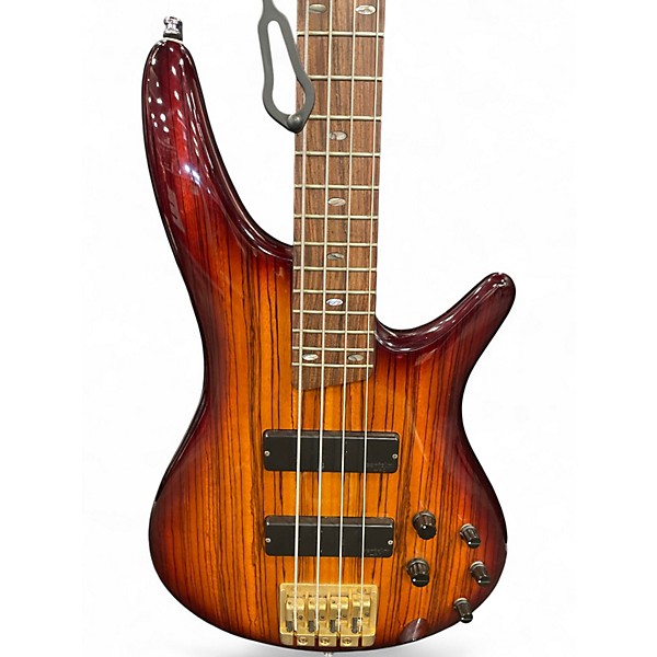 Used Ibanez sr540ZW Brown Sunburst Electric Bass Guitar