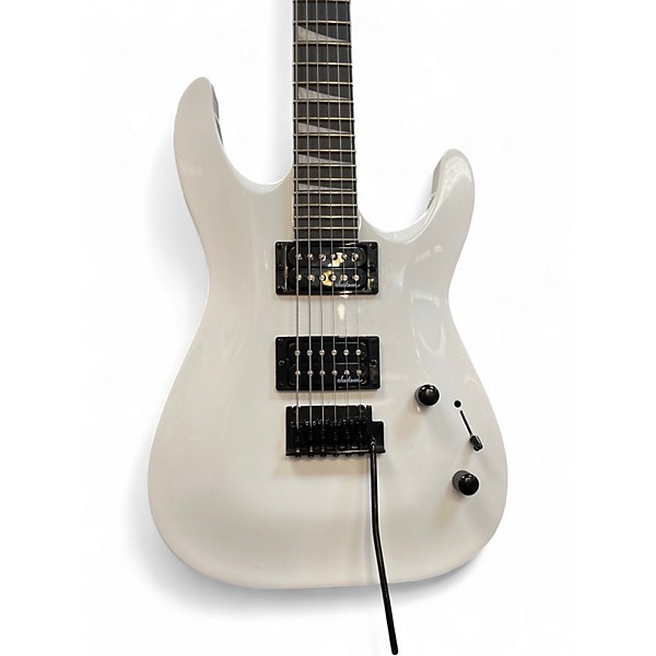Used Jackson JS22 Dinky White Solid Body Electric Guitar