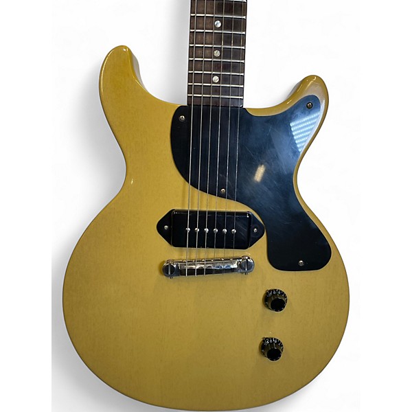 Used Gibson vos custom 1958 double cut tv yellow Solid Body Electric Guitar