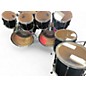 Used Pearl 8 Piece Export Black Drum Kit