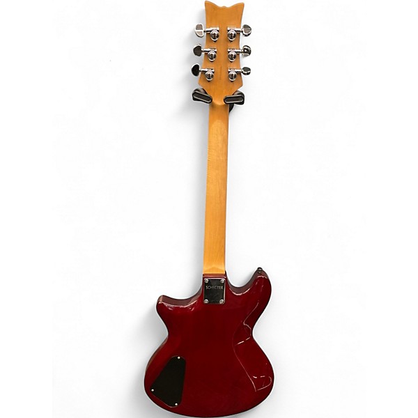 Used Schecter Guitar Research T-1 RED Solid Body Electric Guitar