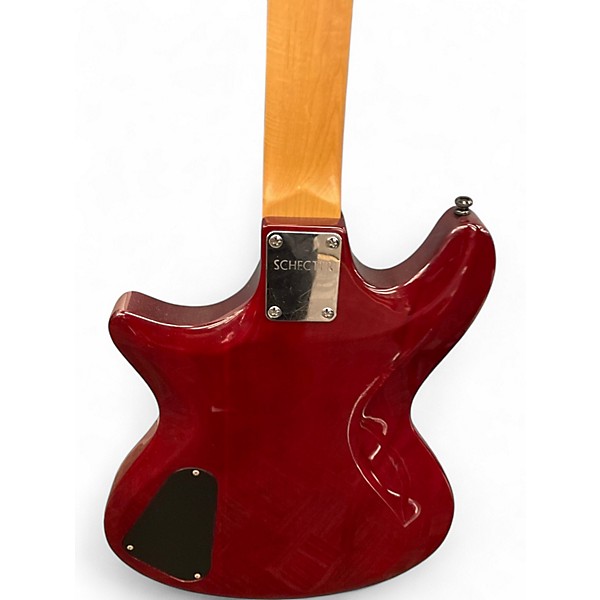 Used Schecter Guitar Research T-1 RED Solid Body Electric Guitar