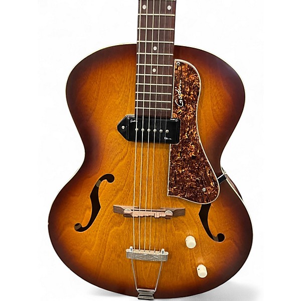 Used Godin 5th Avenue Kingpin P90 Sunburst Hollow Body Electric Guitar