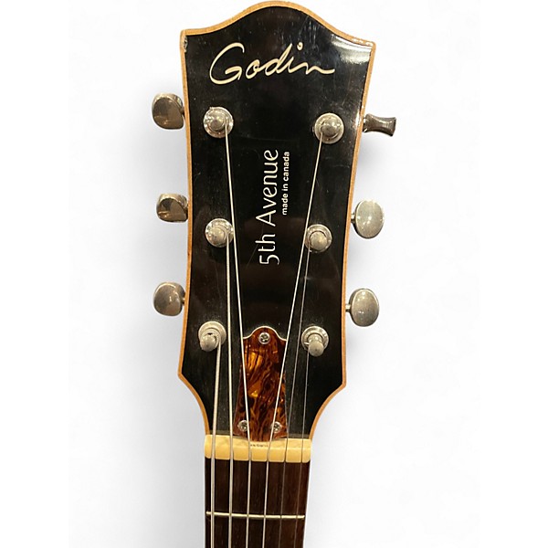 Used Godin 5th Avenue Kingpin P90 Sunburst Hollow Body Electric Guitar