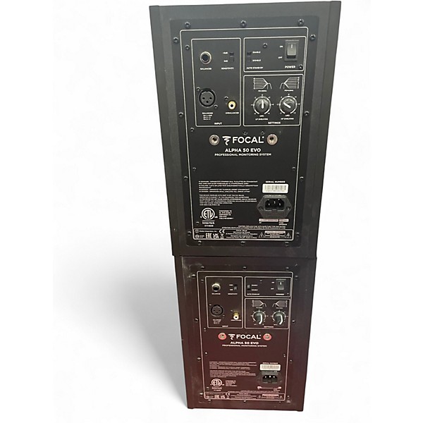 Used Focal Alpha 50 EVO Pair Powered Monitor