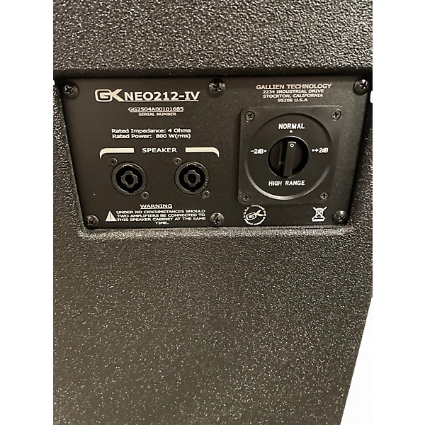 Used Gallien-Krueger NEO 212 IV Bass Cabinet