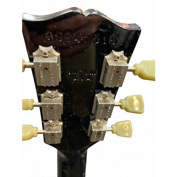 Used Gibson Les Paul Standard Black Solid Body Electric Guitar