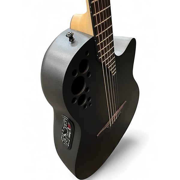 Used Ovation 2078TX-5-G Pro series Elite Black Acoustic Electric Guitar