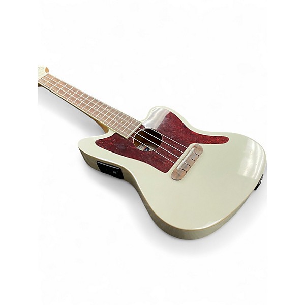 Used Fender Fullerton Jazzmaster Electric-Acoustic Ukulele Cream Ukulele