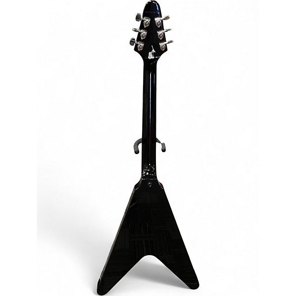Used Epiphone KIRK HAMMETT FLYING V Ebony Solid Body Electric Guitar