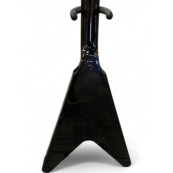 Used Epiphone KIRK HAMMETT FLYING V Ebony Solid Body Electric Guitar