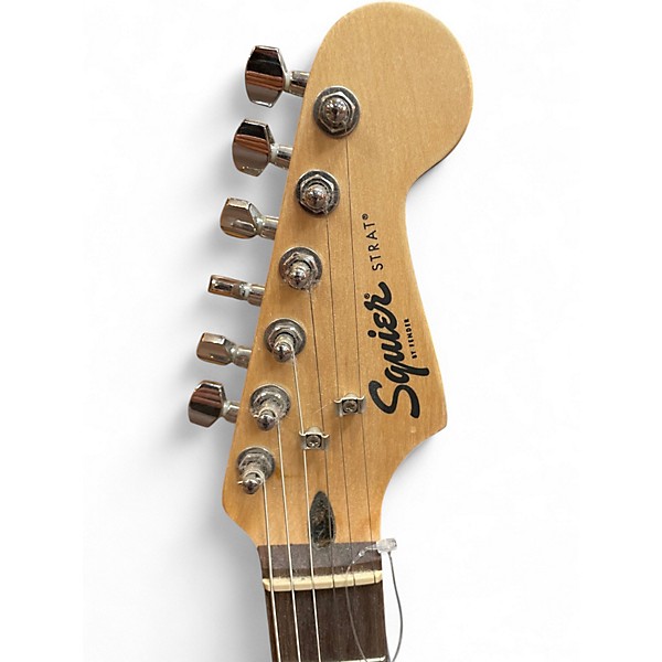 Used Squier Standard Stratocaster Black Solid Body Electric Guitar