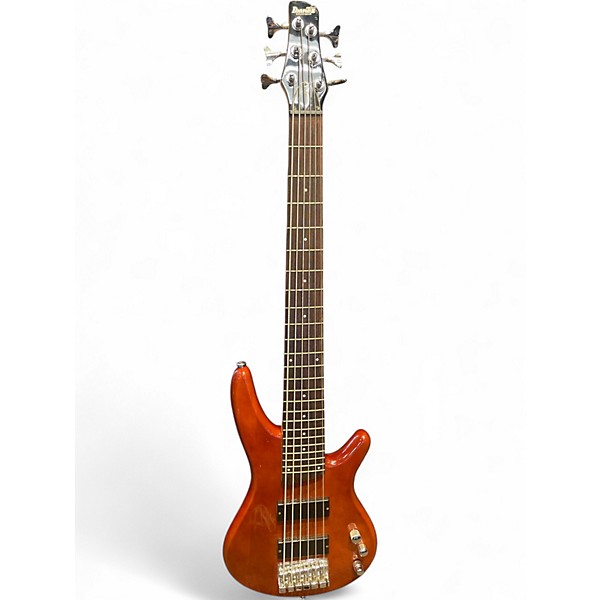 Used Ibanez GSR396 6 String Brown Electric Bass Guitar