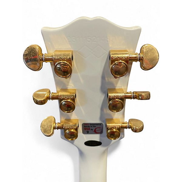 Used 2025 Epiphone Inspired by Gibson Les Paul Custom SG Classic White Solid Body Electric Guitar