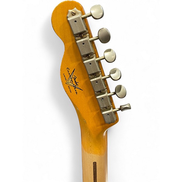 Used 2020 Fender Custom Shop 70th Anniversary Broadcaster Heavy Relic Heavy Relic Blonde Solid Body Electric Guitar