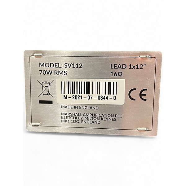 Used Marshall Studio Vintage 70W 1x12 Guitar Cabinet