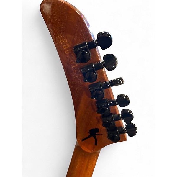 Used Gibson CAORINA FLYING V WALNUT  Brown Solid Body Electric Guitar