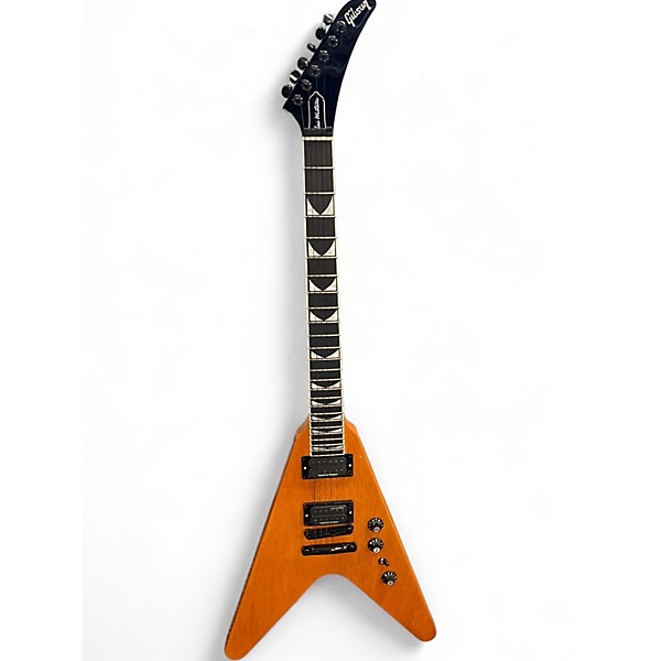 Used Gibson CAORINA FLYING V WALNUT  Brown Solid Body Electric Guitar