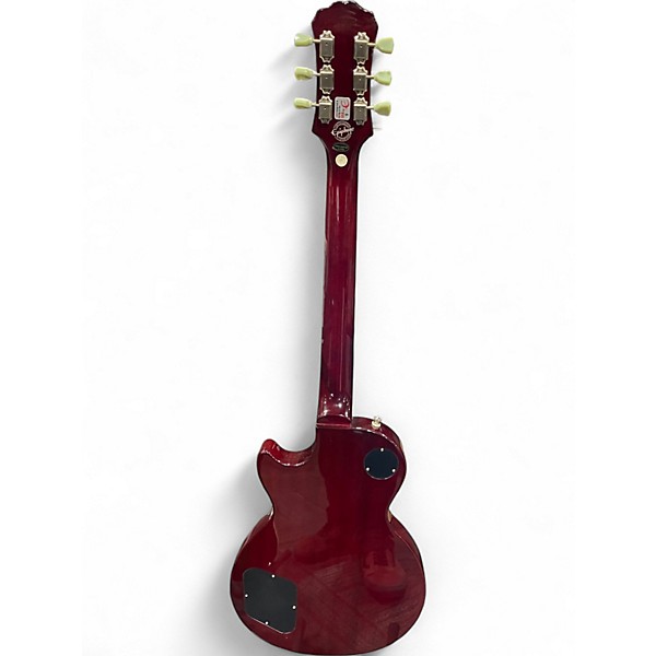 Used 2010s Epiphone Les Paul Studio Wine Red Solid Body Electric Guitar