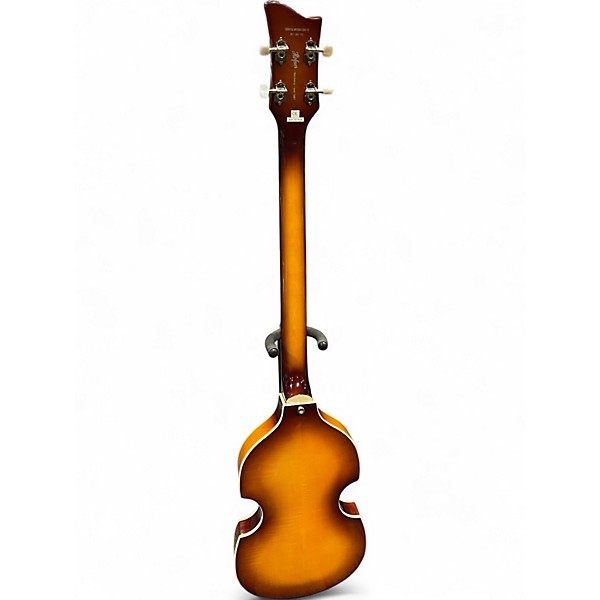 Used Hofner Ignition Series Vintage 4 String 2 Tone Sunburst Electric Bass Guitar