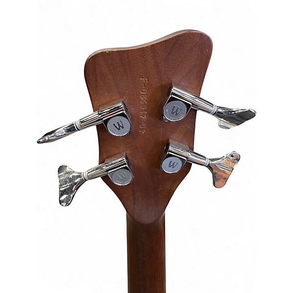 Used Warwick Pro Series Standard Corvette 4 String Fretless Bubinga Electric Bass Guitar