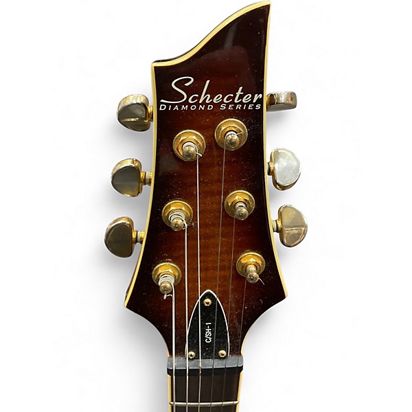 Used Schecter Guitar Research C/SH1 Sunburst Hollow Body Electric Guitar