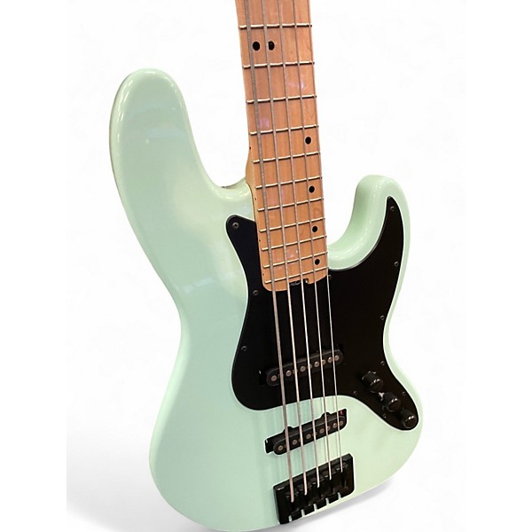 Used Schecter Guitar Research DIAMOND SERIES J5 Seafoam Green Electric Bass Guitar