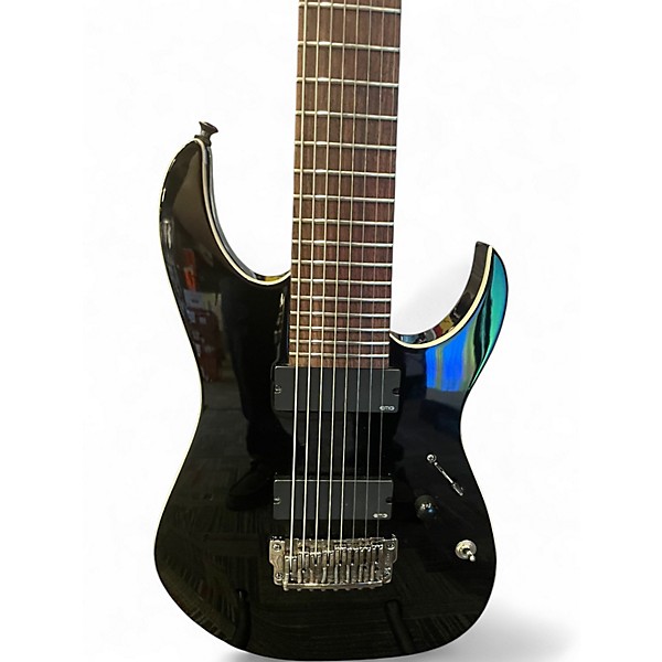 Used Ibanez RGIR28FE Iron Label 8 String Black Solid Body Electric Guitar