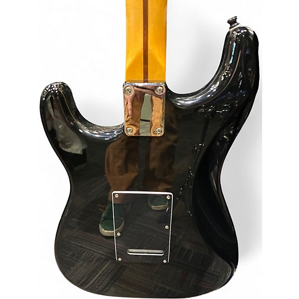 Used Fender Mexican Standard Stratocaster Black Solid Body Electric Guitar
