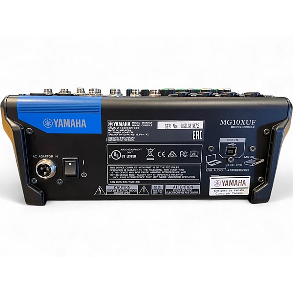 Used Yamaha MG10XUF Unpowered Mixer