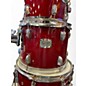 Used Yamaha 4 Piece Stage Custom Cranberry Red Drum Kit