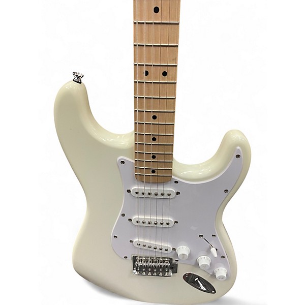 Used Squier Bullet Stratocaster Olympic White Solid Body Electric Guitar