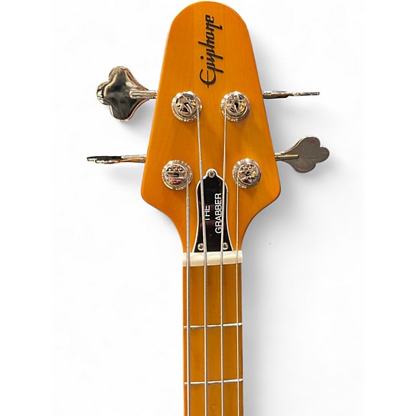 Used Epiphone GRABBER BASS Black Electric Bass Guitar