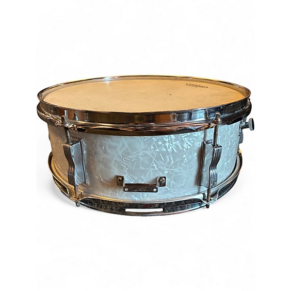 Vintage 1967 Ludwig 14in Vintage Pioneer Pearl White Drum