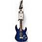 Used Ibanez GRX70QA Trans Blue Solid Body Electric Guitar