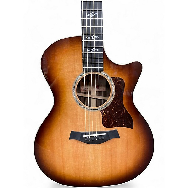 Used 2023 Taylor Custom 414ce Shaded Edge Burst Acoustic Electric Guitar