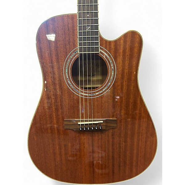Used Zager ZAD-50CE Natural Acoustic Electric Guitar