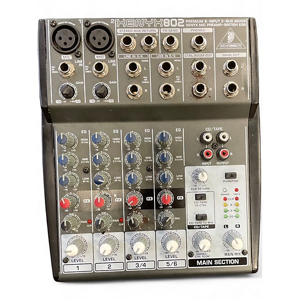 Used Behringer Xenyx 802 Unpowered Mixer